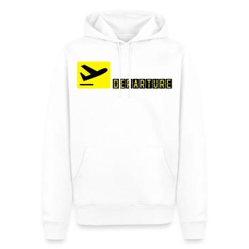 Airplane taking off - Men’s Premium Organic Hoodie - white - Front - Nico (187cm)