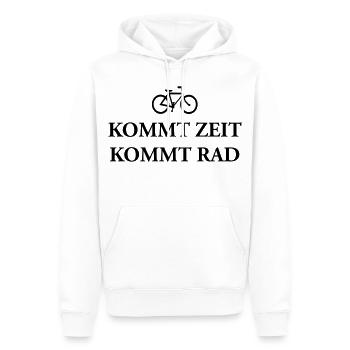 Venez à vélo temps T-Shirts - Sweat à capuche Premium bio Homme - blanc - Devant - Nico (187cm)