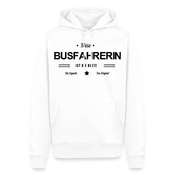 Beste Busfahrerin - Männer Premium Bio Hoodie - Weiß - Vorne - Nico (187cm)