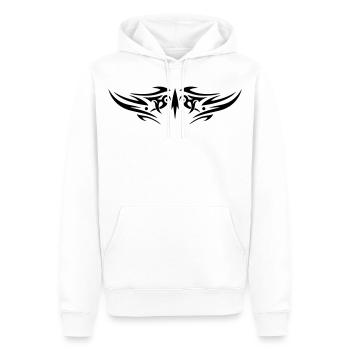 Zackiges Tribal Tattoo Ornament - Männer Premium Bio Hoodie - Weiß - Vorne - Nico (187cm)