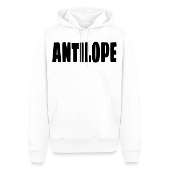 Antilope. Humor im Rollstuhl # - Männer Premium Bio Hoodie - Weiß - Vorne - Nico (187cm)