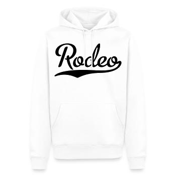 Rodeo - Männer Premium Bio Hoodie - Weiß - Vorne - Nico (187cm)