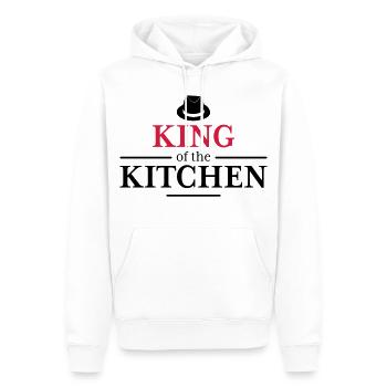 King of the Kitchen - Männer Premium Bio Hoodie - Weiß - Vorne - Nico (187cm)