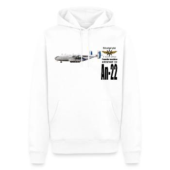 An-22 - Men’s Premium Organic Hoodie - white - Front - Nico (187cm)