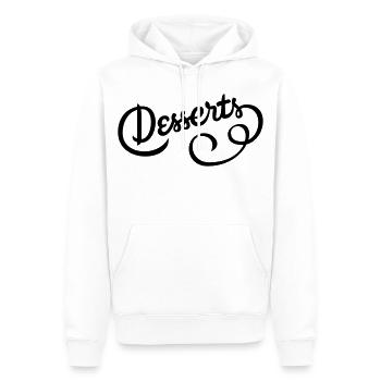 Super design pour ceux qui ont la dent sucrée - Sweat à capuche Premium bio Homme - blanc - Devant - Nico (187cm)