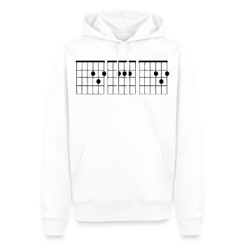 Gitarre für Gitarristenakkord 001 - Männer Premium Bio Hoodie - Weiß - Vorne - Nico (187cm)