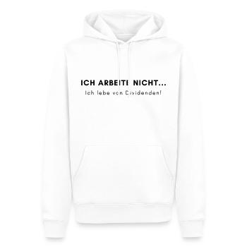 Investor - Aktien Börse Dividende - Männer Premium Bio Hoodie - Weiß - Vorne - Nico (187cm)