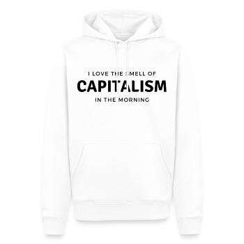 Investor - Aktien Börse Dividende - Männer Premium Bio Hoodie - Weiß - Vorne - Nico (187cm)