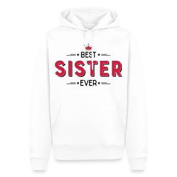 Sister - Männer Premium Bio Hoodie - Weiß - Vorne - Nico (187cm)