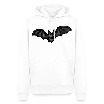 Chauve-souris - Sweat à capuche Premium bio Homme - blanc - Devant - Nico (187cm)