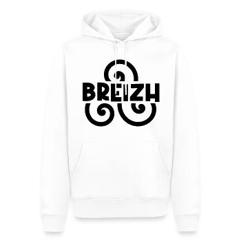 Breizh - Männer Premium Bio Hoodie - Weiß - Vorne - Nico (187cm)