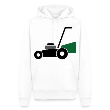Rasenmäher - Männer Premium Bio Hoodie - Weiß - Vorne - Nico (187cm)