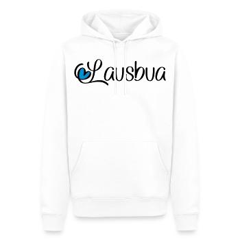 Lausbua - Männer Premium Bio Hoodie - Weiß - Vorne - Nico (187cm)