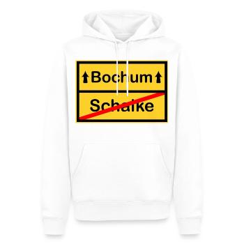 Bochum Aufstieg - Männer Premium Bio Hoodie - Weiß - Vorne - Nico (187cm)