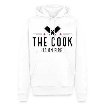 Cook - Men’s Premium Organic Hoodie - white - Front - Nico (187cm)