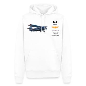 An-2 - Männer Premium Bio Hoodie - Weiß - Vorne - Nico (187cm)