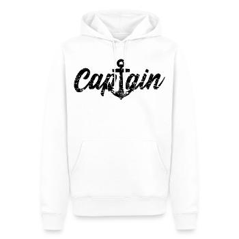 Capitaine capitaine - Sweat à capuche Premium bio Homme - blanc - Devant - Nico (187cm)