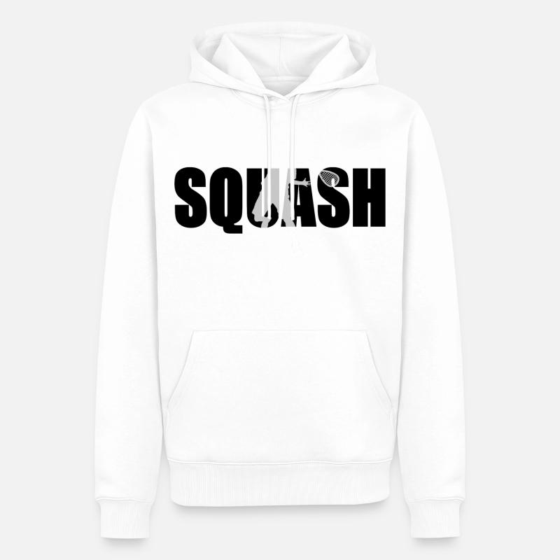 Squash - Sweat à capuche Premium bio Homme - blanc