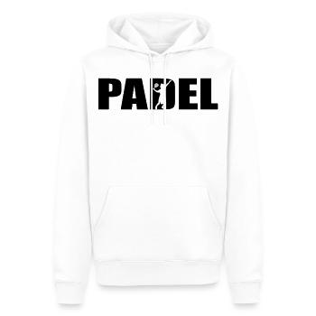 Padel - Sweat à capuche Premium bio Homme - blanc - Devant - Nico (187cm)