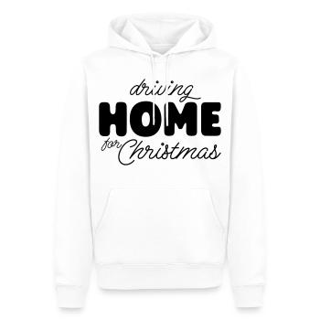 Noël à la maison - Sweat à capuche Premium bio Homme - blanc - Devant - Nico (187cm)