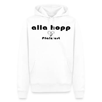 alla hopp - Sweat à capuche Premium bio Homme - blanc - Devant - Nico (187cm)