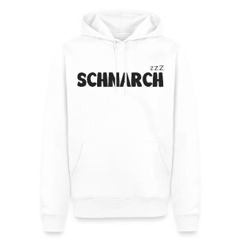 Schnarch zzz - Männer Premium Bio Hoodie - Weiß - Vorne - Nico (187cm)