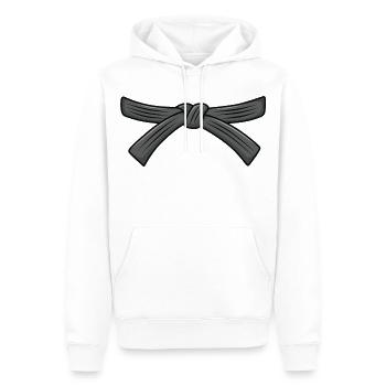 Karategürtel, Schwarzgurt 1. Dan, Karate Instruktor - Männer Premium Bio Hoodie - Weiß - Vorne - Nico (187cm)