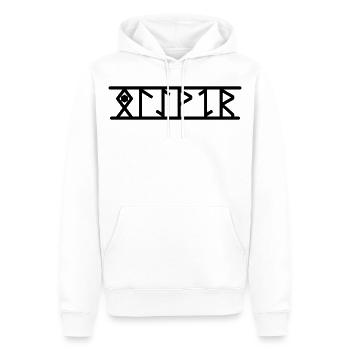 Oliver - Männer Premium Bio Hoodie - Weiß - Vorne - Nico (187cm)