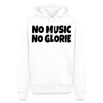 Keine Musik kein Ruhm * - Männer Premium Bio Hoodie - Weiß - Vorne - Nico (187cm)
