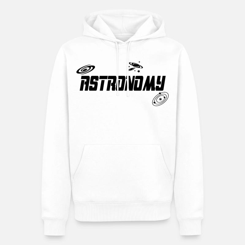Astronomie - Sweat à capuche Premium bio Homme - blanc