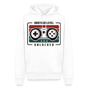 Frère - Sweat à capuche Premium bio Homme - blanc - Devant - Nico (187cm)