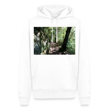 Affiche Madère Portugal - Sweat à capuche Premium bio Homme - blanc - Devant - Nico (187cm)