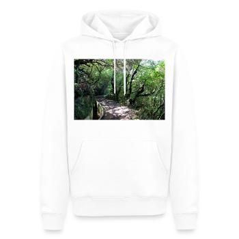 Affiche Madère Portugal - Sweat à capuche Premium bio Homme - blanc - Devant - Nico (187cm)