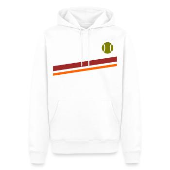 Padel Tennis Vintage - Men’s Premium Organic Hoodie - white - Front - Nico (187cm)