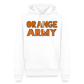 Die orange Legion für echte Fans der Niederlande * - Männer Premium Bio Hoodie - Weiß - Vorne - Nico (187cm)