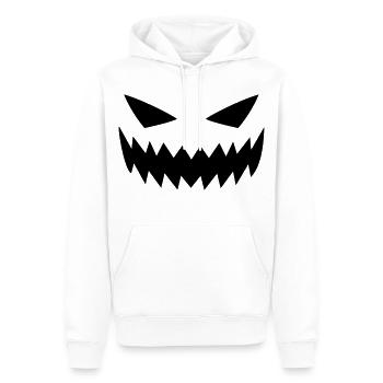 Gestörte Horrorfratze - Männer Premium Bio Hoodie - Weiß - Vorne - Nico (187cm)