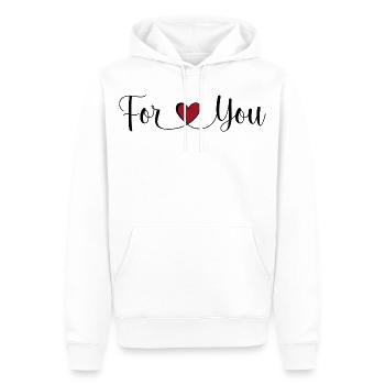Pour vous - Sweat à capuche Premium bio Homme - blanc - Devant - Nico (187cm)