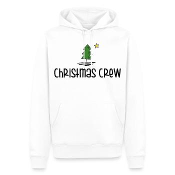 Équipage de Noël - Sweat à capuche Premium bio Homme - blanc - Devant - Nico (187cm)