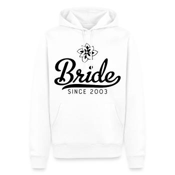 Mariée depuis 2003 - Sweat à capuche Premium bio Homme - blanc - Devant - Nico (187cm)