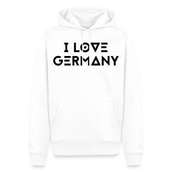 I LOVE GERMANY - Men’s Premium Organic Hoodie - white - Front - Nico (187cm)