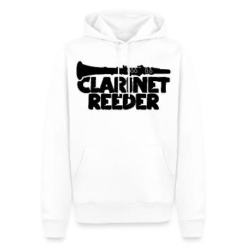 Klarinettenmundstück - Männer Premium Bio Hoodie - Weiß - Vorne - Nico (187cm)