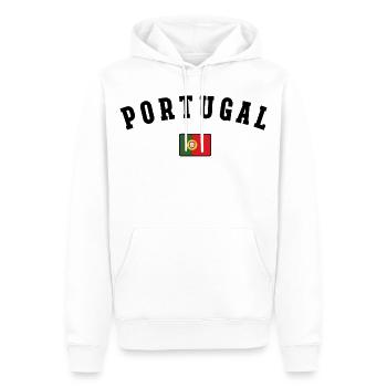 Flagge von Portugal, portugiesischer Stolz - Männer Premium Bio Hoodie - Weiß - Vorne - Nico (187cm)