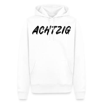 80 - Achtzig - 80. Geburtstag - Männer Premium Bio Hoodie - Weiß - Vorne - Nico (187cm)