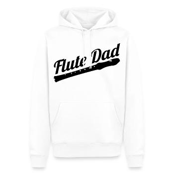 Père joueur de flûte - Sweat à capuche Premium bio Homme - blanc - Devant - Nico (187cm)