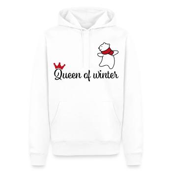 Frauen die den Winter lieben - Männer Premium Bio Hoodie - Weiß - Vorne - Nico (187cm)