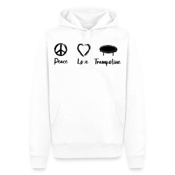 Trampolinspringen Motivation - Männer Premium Bio Hoodie - Weiß - Vorne - Nico (187cm)