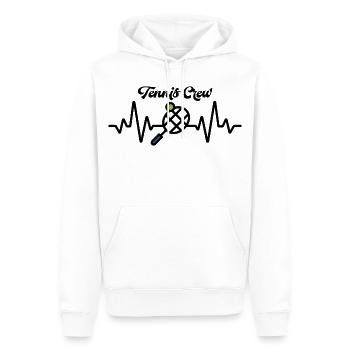 Tennis Club - Sweat à capuche Premium bio Homme - blanc - Devant - Nico (187cm)