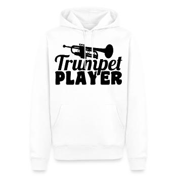 Trompeter - Männer Premium Bio Hoodie - Weiß - Vorne - Nico (187cm)