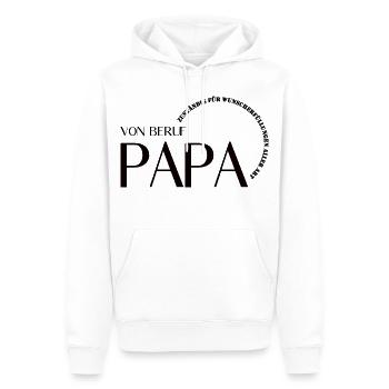 Père de profession – responsable de la réalisation des souhaits - Sweat à capuche Premium bio Homme - blanc - Devant - Nico (187cm)