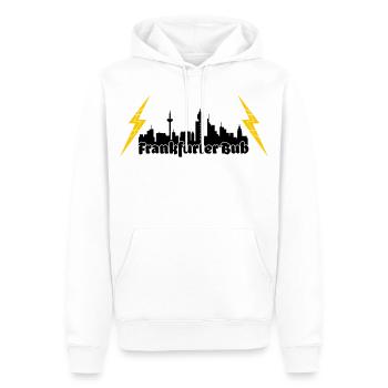 Frankfurter Bub ffm skyline - Männer Premium Bio Hoodie - Weiß - Vorne - Nico (187cm)